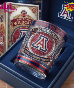 Arizona Wildcats 2026 Big 12 Tournament Champions Whiskey Glass