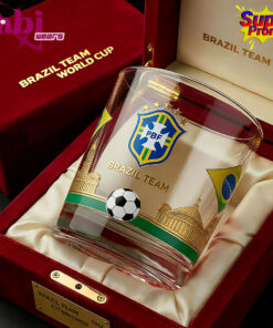 Brazil National Football Team 112th Anniversary Whiskey Glass