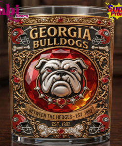 Georgia Bulldogs Between The Hedges Whiskey Glass