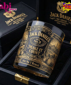 Jack Daniel’s 160th Anniversary Whiskey Glass