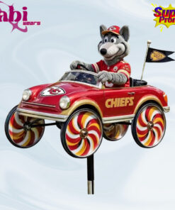 Kansas City Chiefs Wolf Mascot Wind Spinner