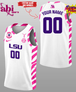 LSU Tigers Play 4 Kay Custom Basketball Jersey