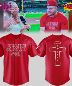 Los Angeles Angels Jesus Won Baseball Jersey