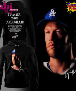 Los Angeles Dodgers 2026 Thank You Clayton Kershaw Hoodie