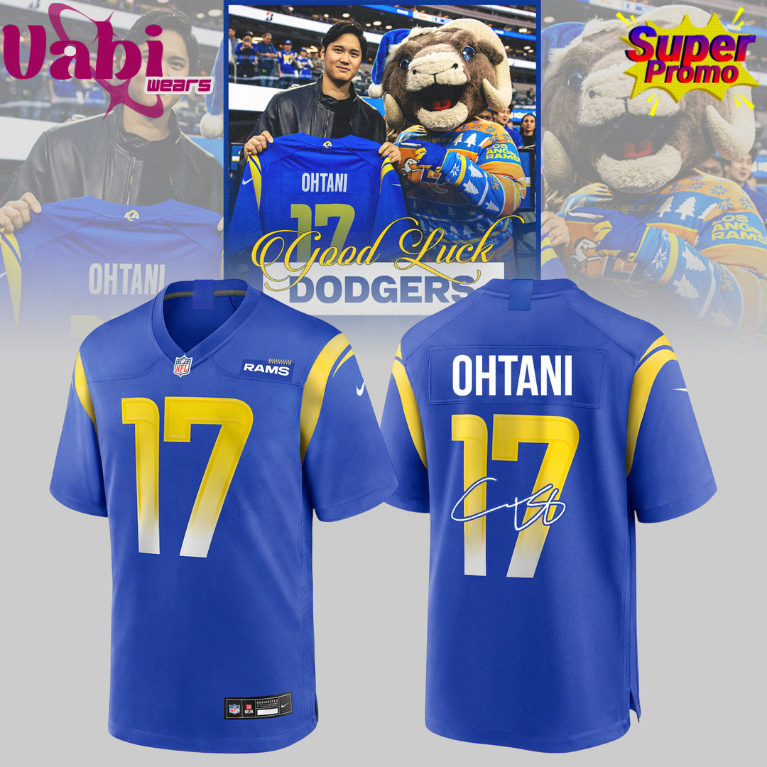 Los Angeles Rams x Ohtani Limited Edition Football Jersey Los Angeles Rams x Ohtani Limited Edition Football Jersey
