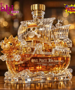 One Piece 30th Anniversary Pirate Ship Whiskey Bottle