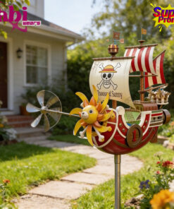 One Piece Thousand Sunny Garden Wind Spinner