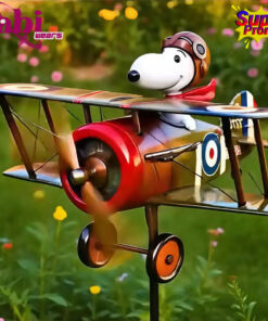 Pilot Snoopy Garden Windmill