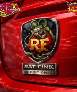 Rat Fink Car Name Badge