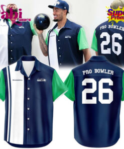 Seattle Seahawks Microcell Bowling Hawaiian Shirt