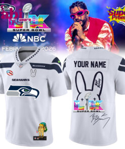 Seattle Seahawks x Bad Bunny Super Bowl Special Football Jersey