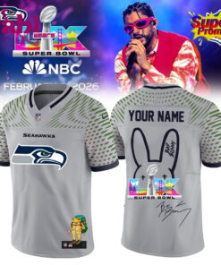 Seattle Seahawks x Bad Bunny Super Bowl Special Football Jersey