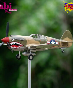 WWII Shark Mouth Fighter Garden Wind Spinner