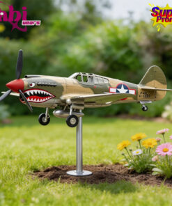 WWII Shark Mouth Fighter Garden Wind Spinner 3.jpg