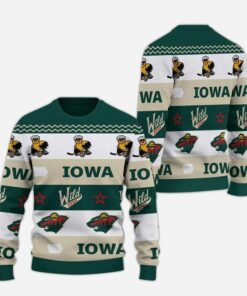 Iowa Wild Tastefully Tacky Holiday Ugly Christmas Sweater