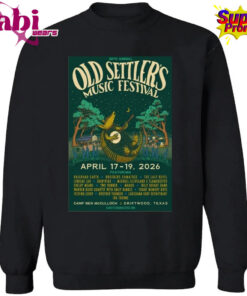 39th Annual Old Settler s Music Festival Driftwood TX 4 17 4 19 2026 Poster Shirt 3.jpg