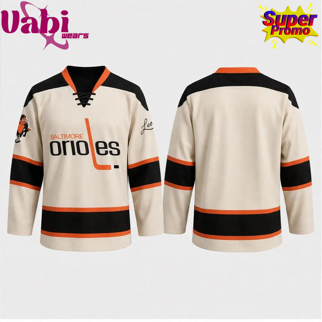 Baltimore Orioles x Ledo Pizza Big Game Party Hockey Jersey Baltimore Orioles x Ledo Pizza Big Game Party Hockey Jersey
