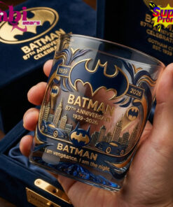 Batman 87th Anniversary Whiskey Glass – Gotham Legacy Edition