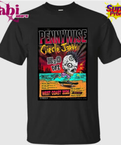 Circle Jerks Band Pennywise West Coast 2026 May Tour Poster T-Shirt