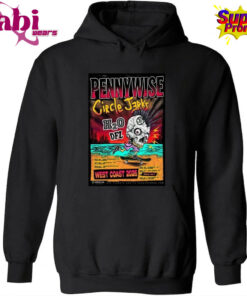 Circle Jerks Band Pennywise West Coast 2026 May Tour Poster T-Shirt