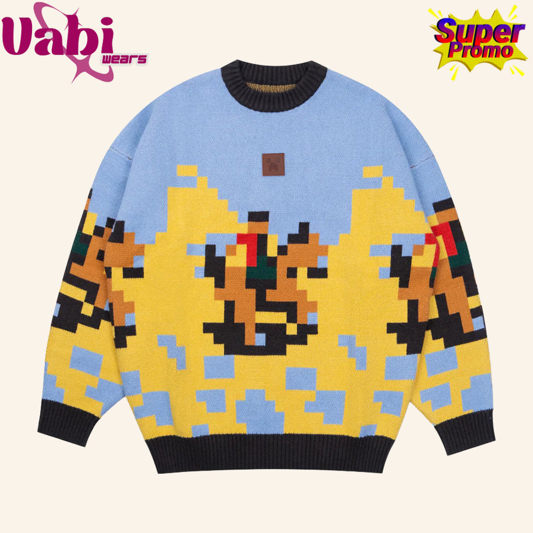 Cool Shirtz Merch Very Cool x Minecraft Sweater Prairie Sweater Cool Shirtz Merch Very Cool x Minecraft Sweater Prairie Sweater