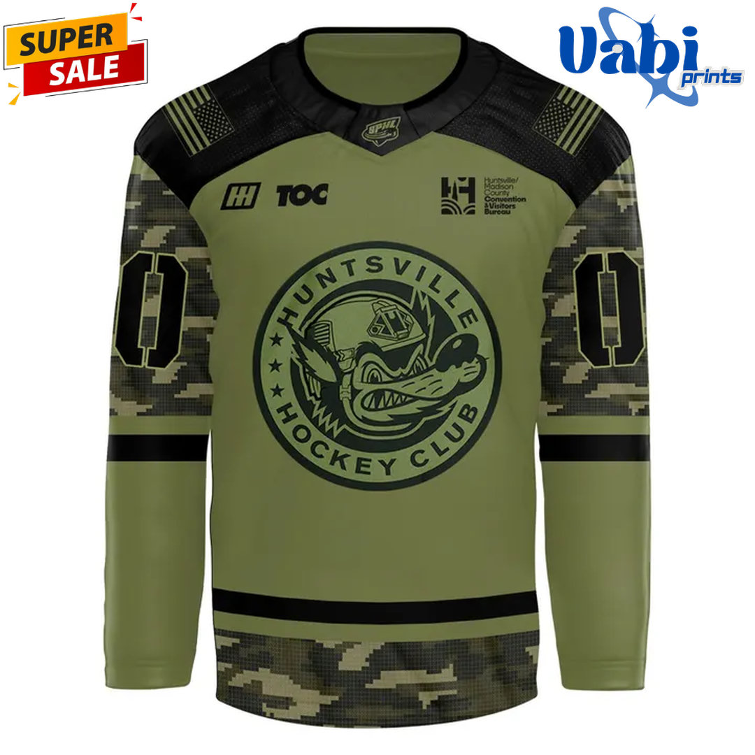 Huntsville Havoc Military Appreciation Night Hockey Jersey Huntsville Havoc Military Appreciation Night Hockey Jersey