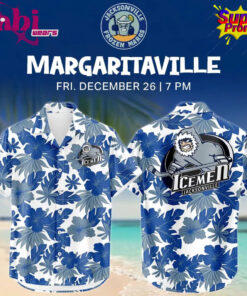 Jacksonville IceMen 2026 Margaritaville Night Hawaiian Shirt