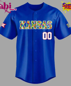 Kansas Jayhawks Autism Awareness 2026 Custom Baseball Jersey 2.jpg