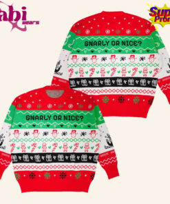 Katseye Merch Gnarly Or Nice Ugly Christmas Sweater