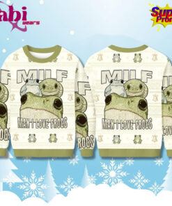 MILF Man I Love Frogs Christmas Ugly Sweater