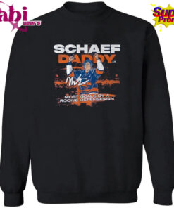 Matthew Schaefer Daddy Most Goals By A Rookie Defenseman Record Shirt 3.jpg