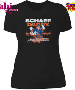 Matthew Schaefer Daddy Most Goals By A Rookie Defenseman Record Shirt 4.jpg