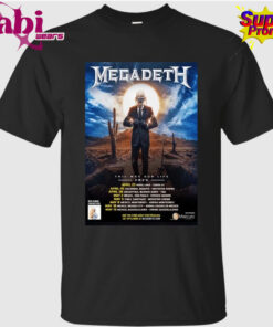Megadeth This Was Our Life 2026 Latin America Tour Schedule Dates T-Shirt