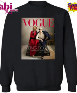 Meryl Streep And Anna Wintour On Vogue Magazine 2026 Seeing Double When Miranda Met Anna Shirt 3.jpg