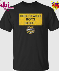 Michigan Wolverines MBB 2026 National Champions Shock the World Sign Shirt