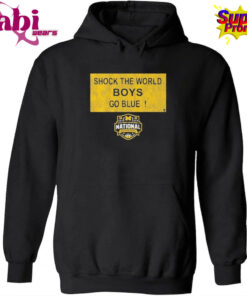 Michigan Wolverines MBB 2026 National Champions Shock the World Sign Shirt