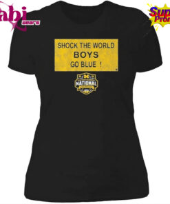 Michigan Wolverines MBB 2026 National Champions Shock the World Sign Shirt 4.jpg