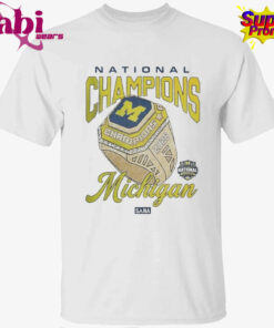 Michigan Wolverines X SANA 2026 NCAA Men’s Basketball National Champions Ring T-Shirt