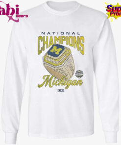 Michigan Wolverines X SANA 2026 NCAA Men s Basketball National Champions Ring T Shirt 3.jpg