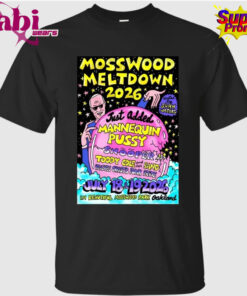 Mosswood Meltdown July 18-19 2026 in Mosswood Park, Oakland, CA Concert Poster Shirt