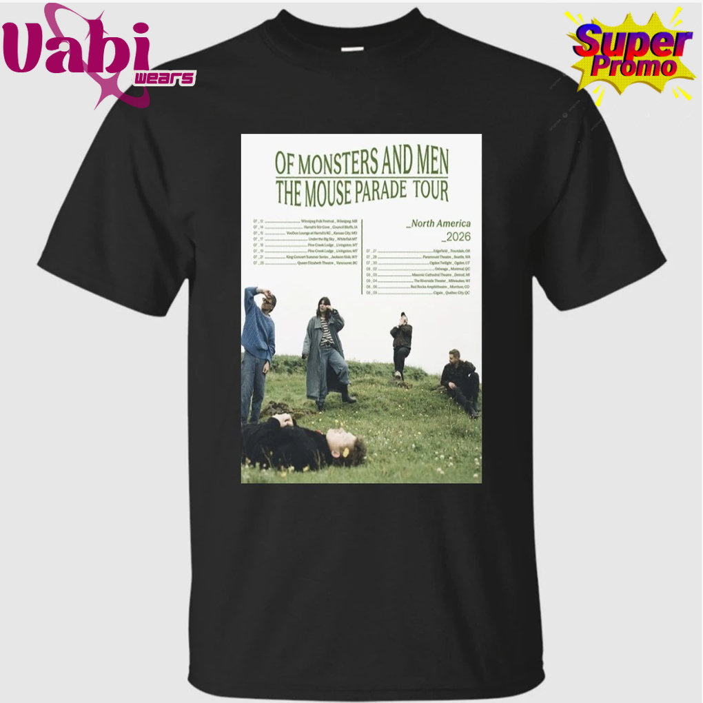 Of Monsters and Men North America 2026 Poster Shirt Of Monsters and Men North America 2026 Poster Shirt