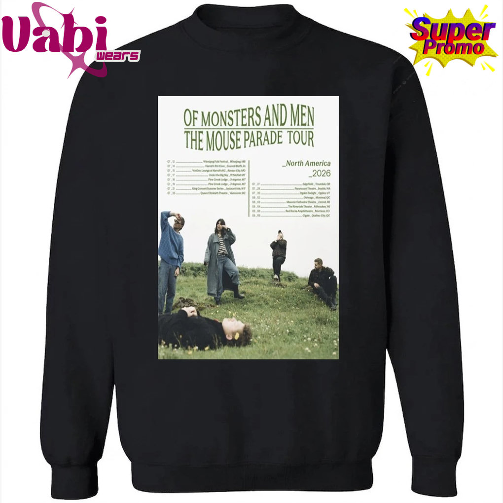 Of Monsters and Men North America 2026 Poster Shirt Of Monsters and Men North America 2026 Poster Shirt