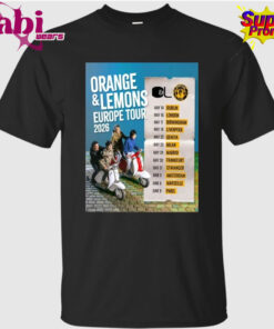 Orange & Lemons Europe 2026 Tour Poster T-Shirt