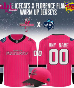 Pee Dee IceCats Florence Flamingos Warm Up 2026 Hockey Jersey