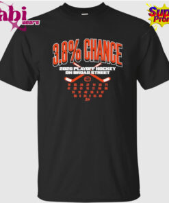 Philadelphia Hockey 3.8% Chance 2026 Playoff Hockey On Broad Street T-Shirt