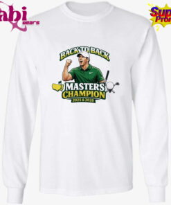 Rory McIlroy Back to Back Masters Champion 2025 2026 T Shirt 3.jpg