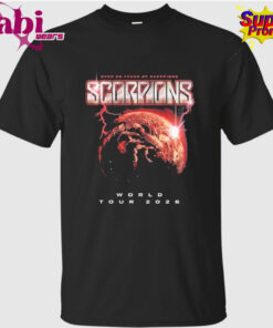 Scorpions Coming Home World Tour 2026 Merch Over 60 Years Of Scorpions T Shirt 1.jpg