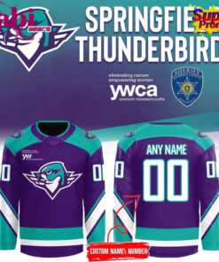 Springfield Thunderbirds Purple Warm-up Hockey Jersey