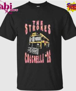 The Strokes Coachella 2026 Indio California Merch Vintage Bus Art T Shirt 1.jpg