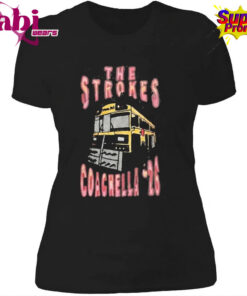 The Strokes Coachella 2026 Indio California Merch Vintage Bus Art T Shirt 4.jpg
